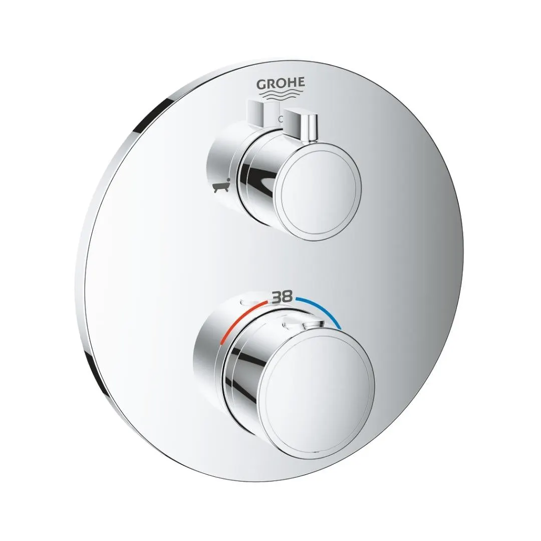 Grohe 2 way thermostatic diverter grohtherm 24077000 24077000 Chrome