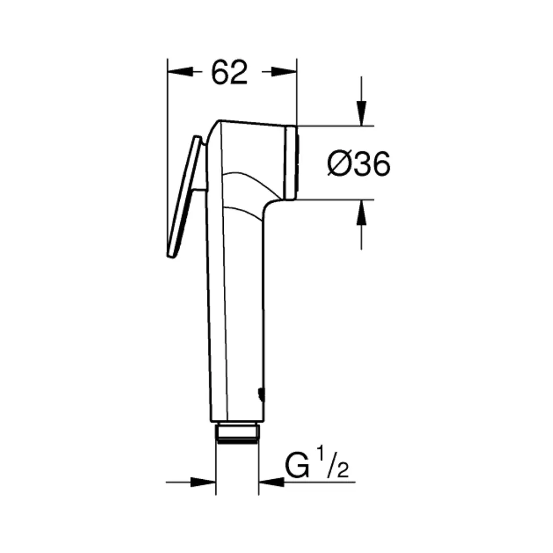 Grohe health faucet tempesta-f trigger 27512001 27512001 Chrome - image 3