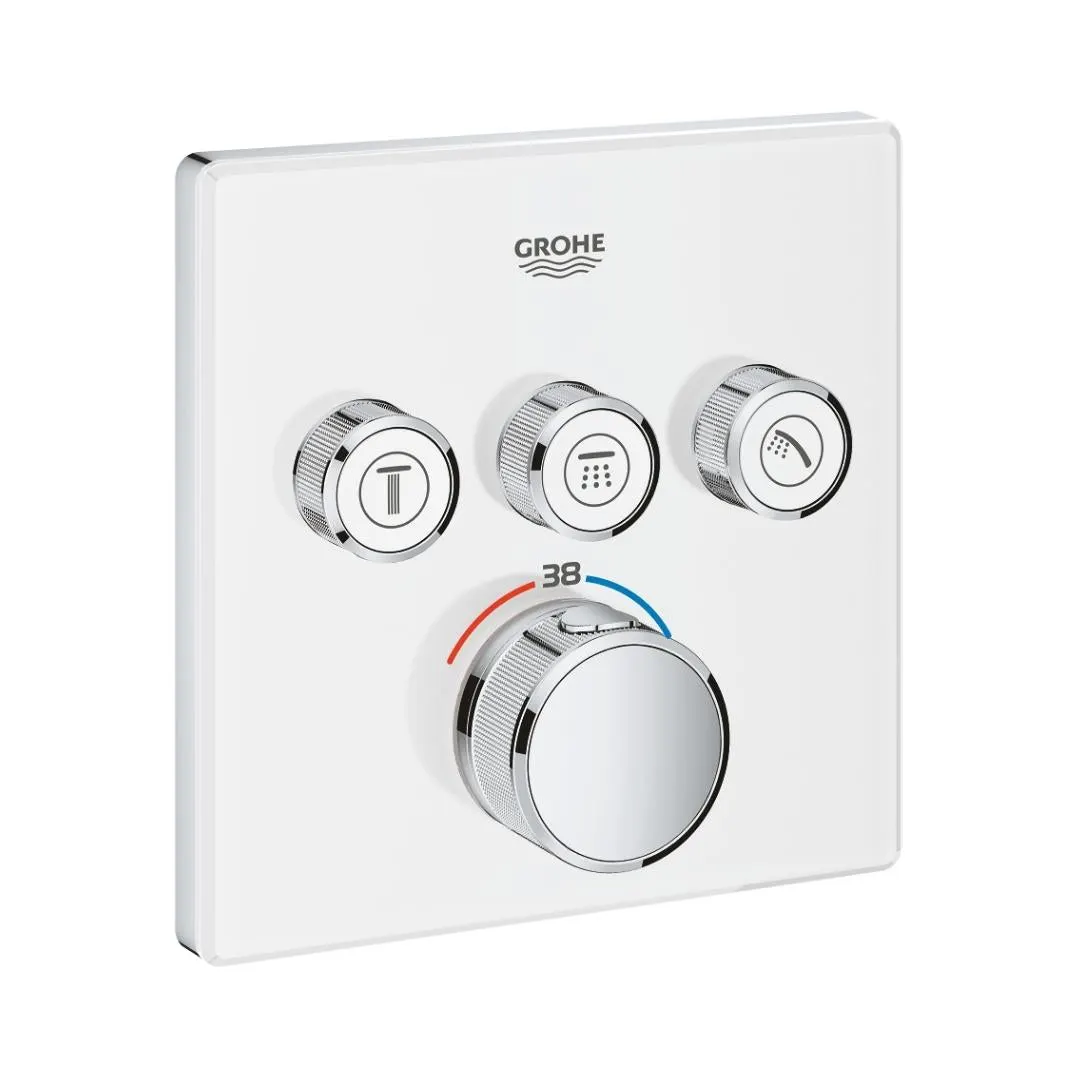 Grohe 3 way thermostatic diverter smartcontrol 29157LS0 29157LS0 Moon White