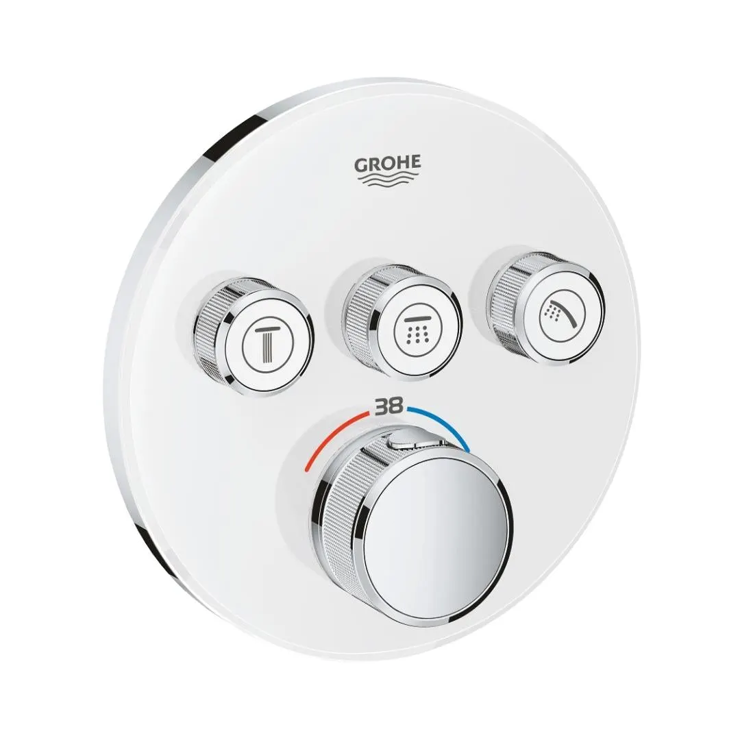 Grohe 3 way thermostatic diverter smartcontrol 29904LS0 29904LS0 Moon White