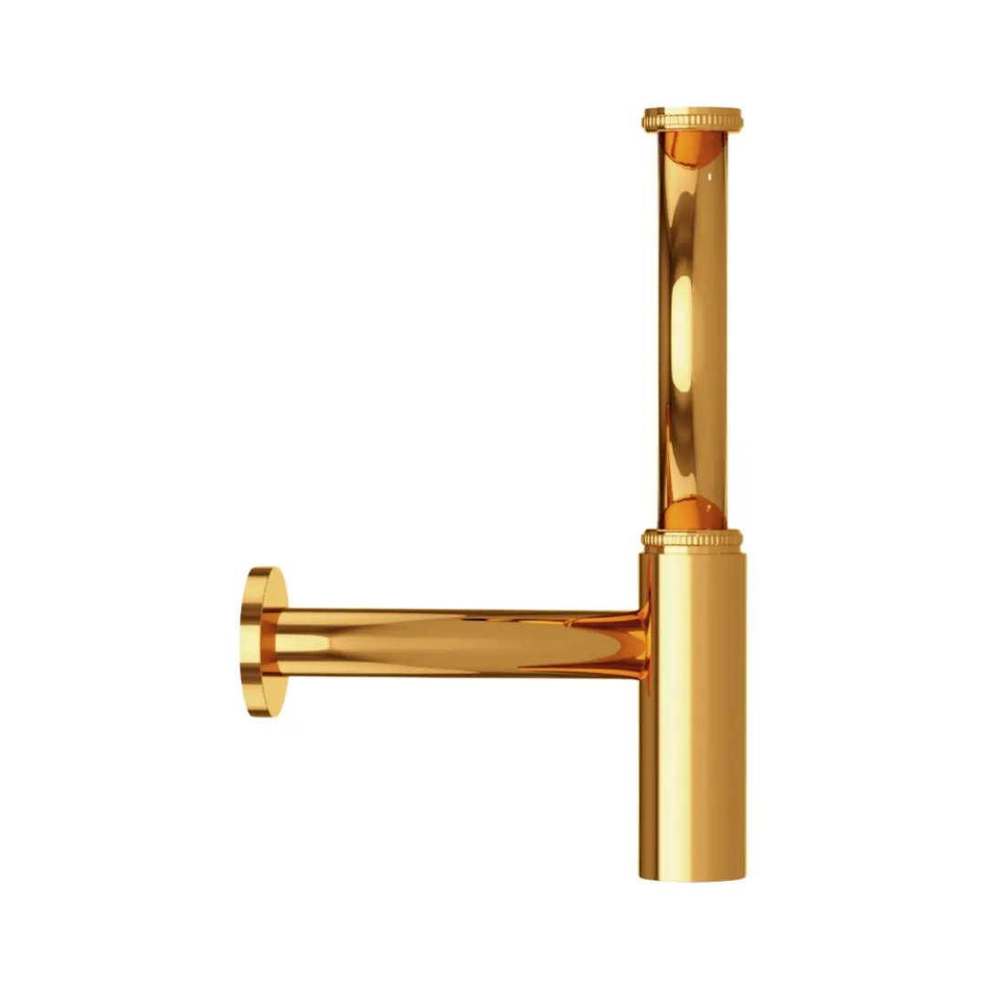 Jaquar 12 inch bottle trap Allied ALD-GBP-769L300X190 Gold Bright PVD