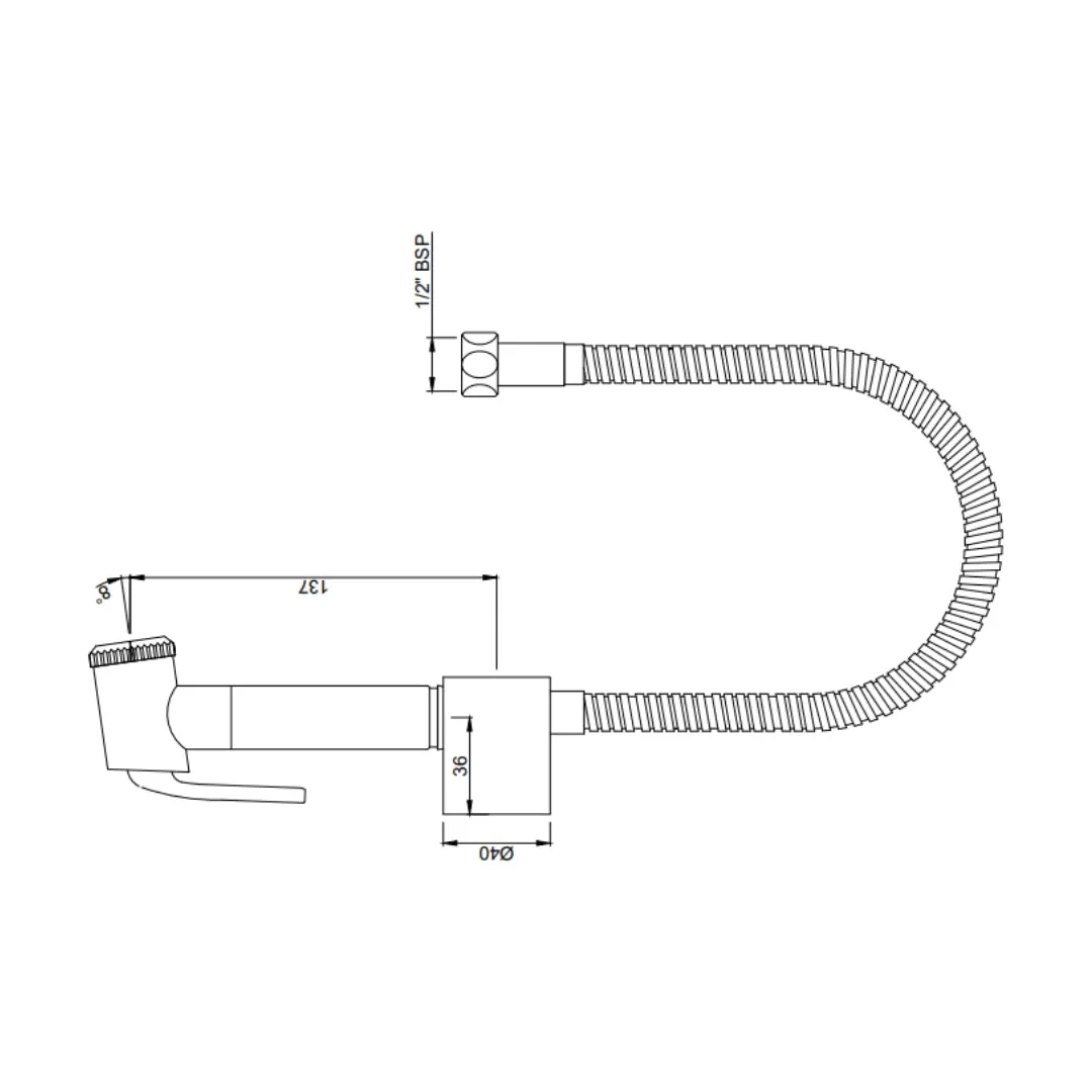 Jaquar health faucet Allied ALD-GMP-573PD Gold Matt PVD - image 2