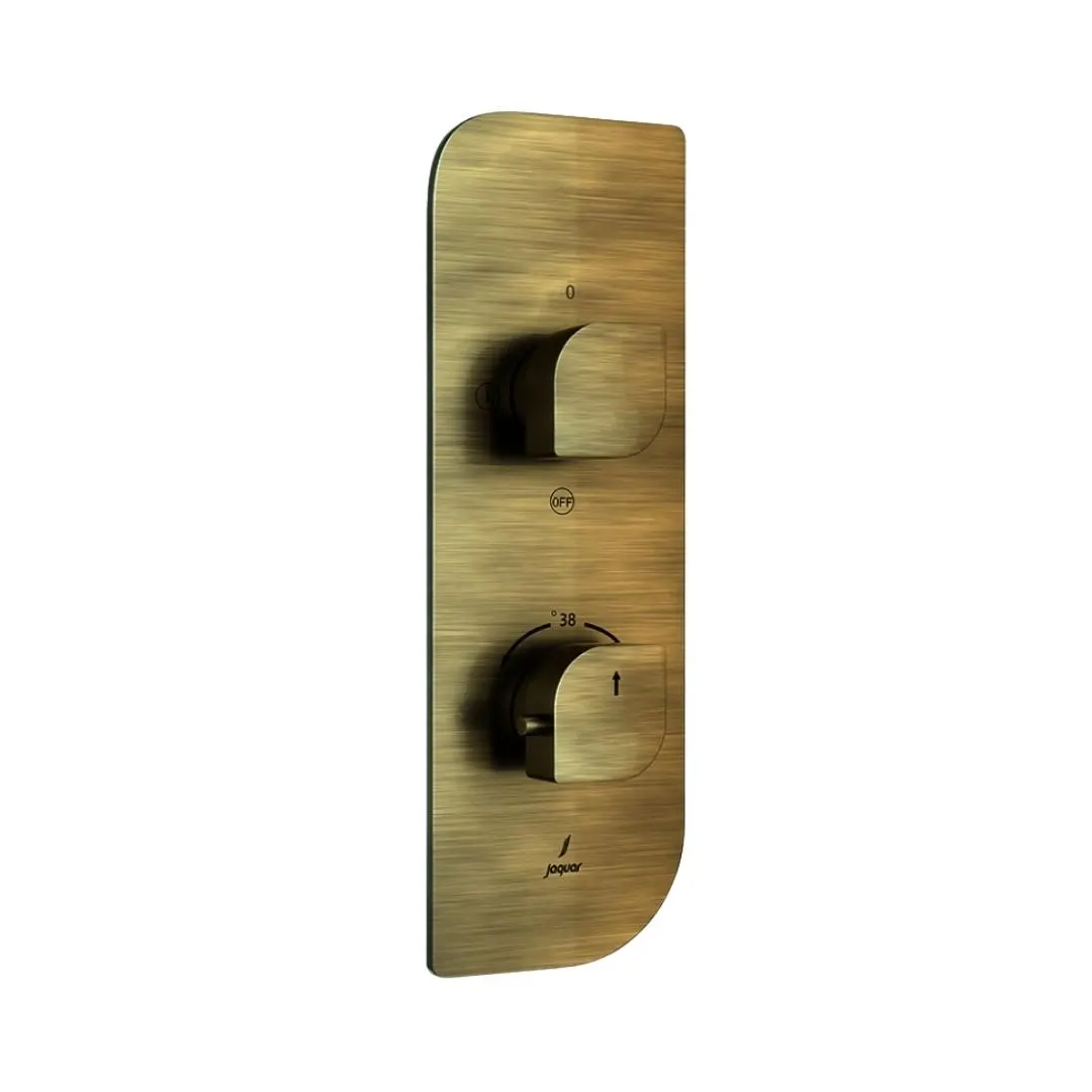 Jaquar 2 way thermostatic diverter Alive normal flow ALI-ABR-85681NK Antique Bronze