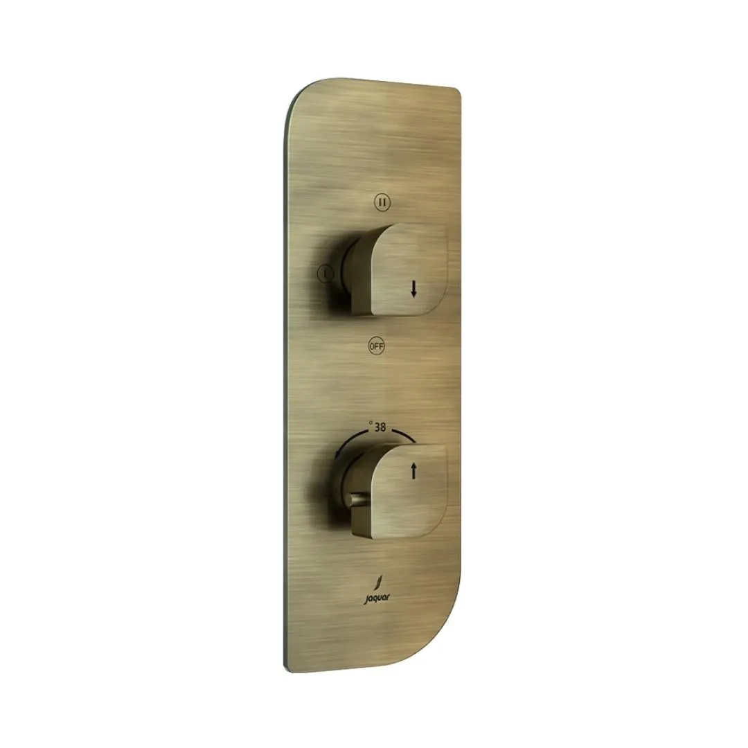 Jaquar 3 way thermostatic diverter Alive normal flow ALI-ABR-85683NK Antique Bronze