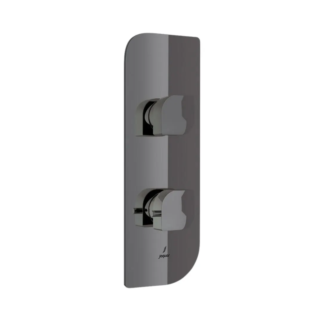 Jaquar 1 way thermostatic diverter Alive normal flow ALI-BCH-85661NK Black Chrome