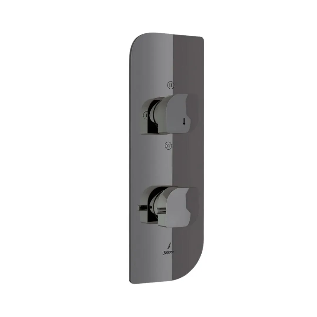 Jaquar 3 way thermostatic diverter Alive normal flow ALI-BCH-85683NK Black Chrome