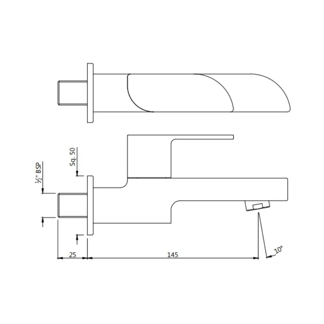 Jaquar wc area bib tap Alive ALI-GRF-85037 Graphite - image 2