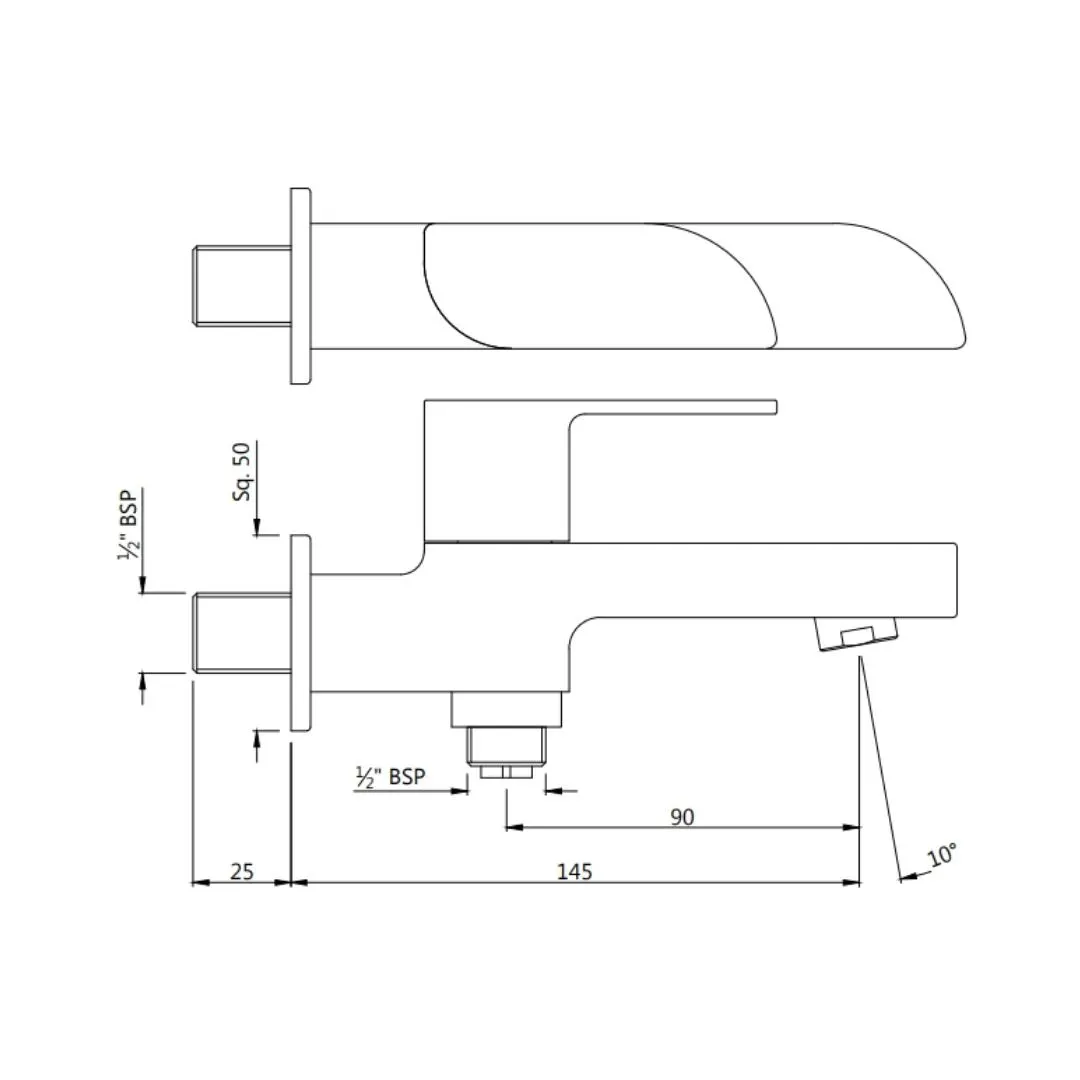 Jaquar wc area 2 way bib tap Alive ALI-SSF-85041 Stainless Steel - image 2