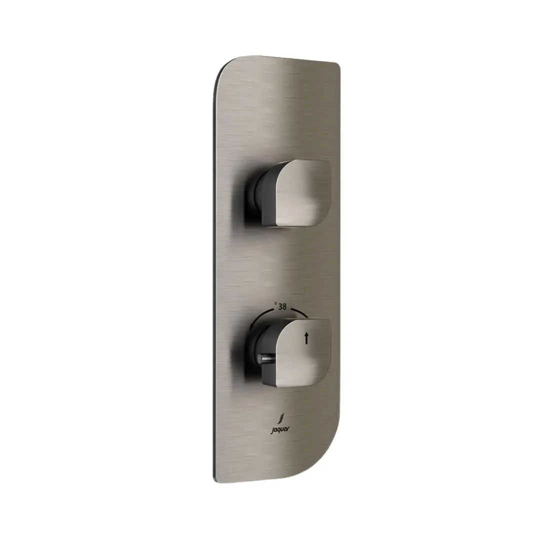 Jaquar 1 way thermostatic diverter Alive normal flow ALI-SSF-85661NK Stainless Steel