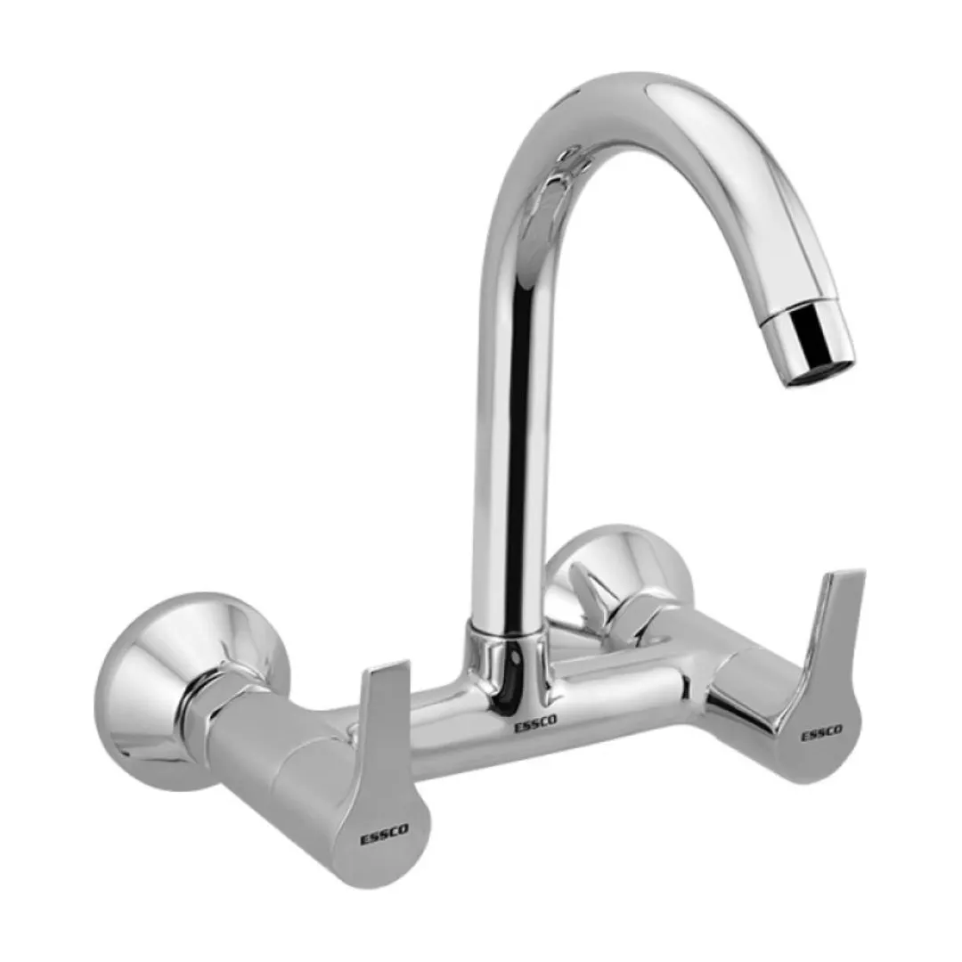 Essco wall mounted regular kitchen sink mixer Aspire APR-101309N with swinging spout in chrome finish APR-101309N Standard
