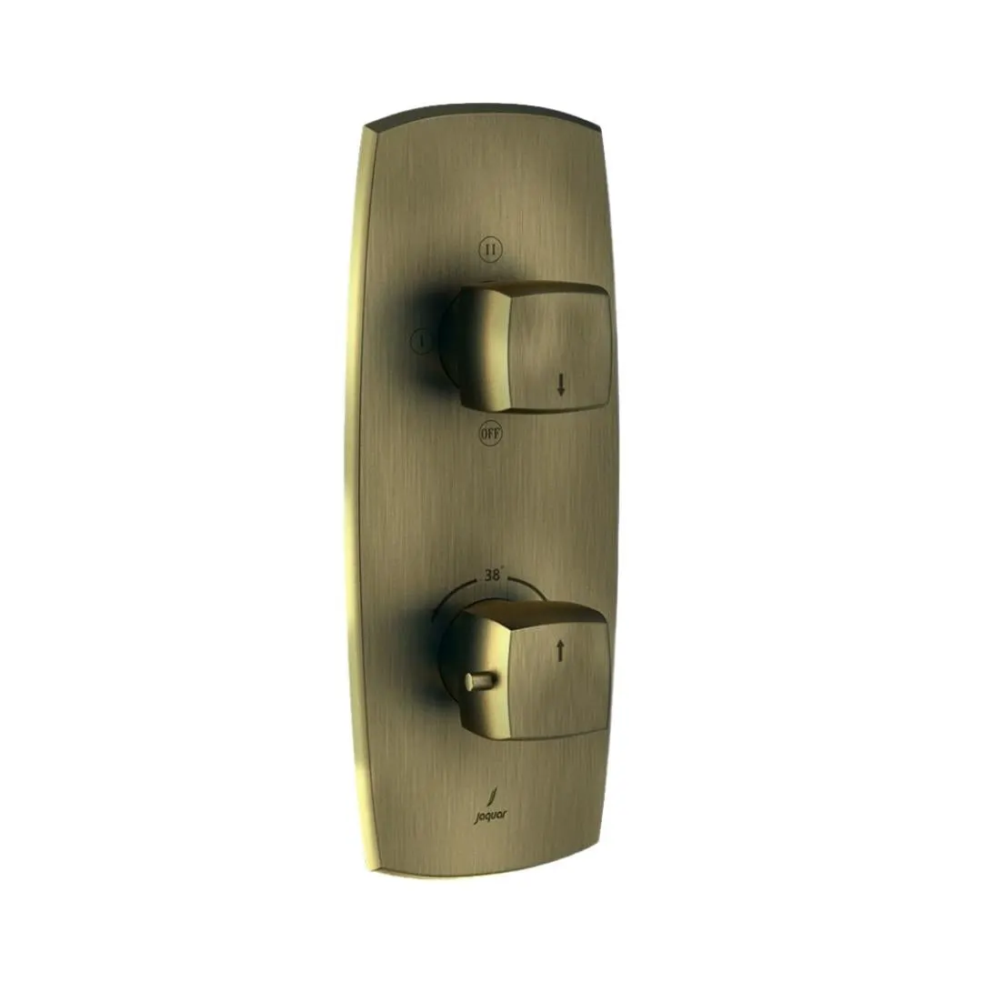 Jaquar 3 way thermostatic diverter normal flow ARC-ABR-87683NK Antique Bronze