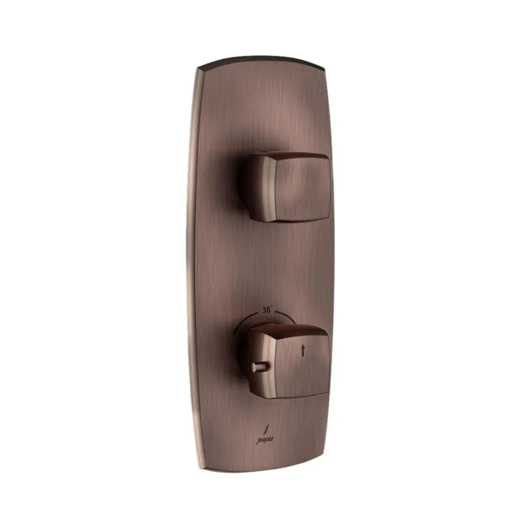 Jaquar 1 way thermostatic diverter Arc normal flow ARC-ACR-87661NK Antique Copper