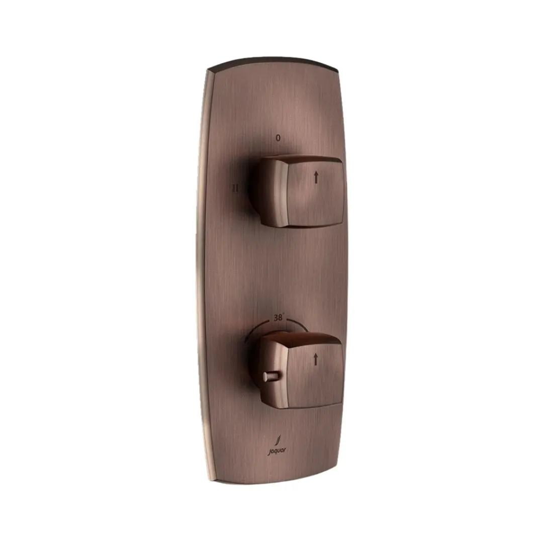 Jaquar 2 way thermostatic diverter normal flow ARC-ACR-87681NK Antique Copper