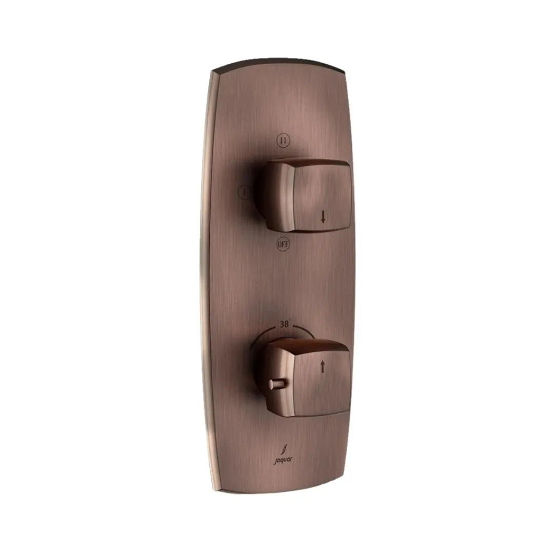 Jaquar 3 way thermostatic diverter normal flow ARC-ACR-87683NK Antique Copper