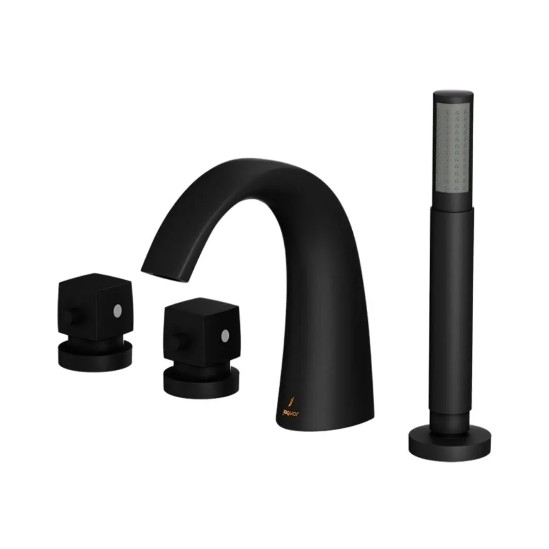 Jaquar 2 way thermostatic bath tub filler normal flow ARC-BLM-87677 Black Matt