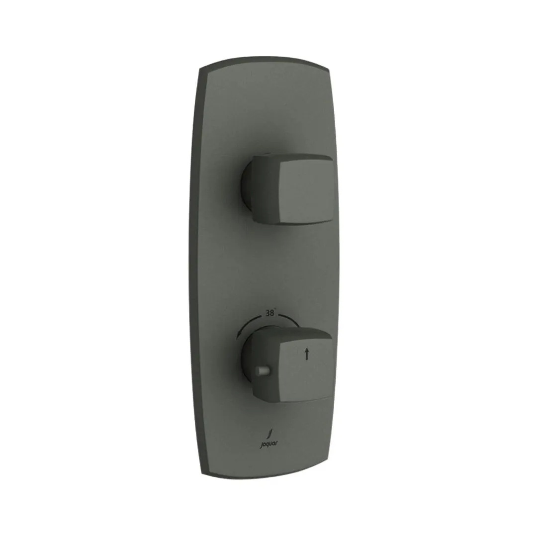 Jaquar 1 way thermostatic diverter Arc normal flow ARC-GRF-87661NK Graphite