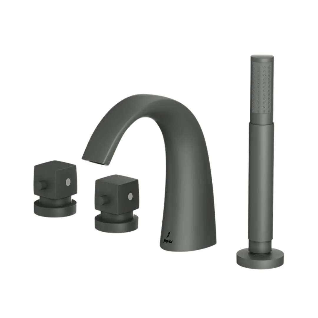 Jaquar 2 way thermostatic bath tub filler normal flow ARC-GRF-87677 Graphite