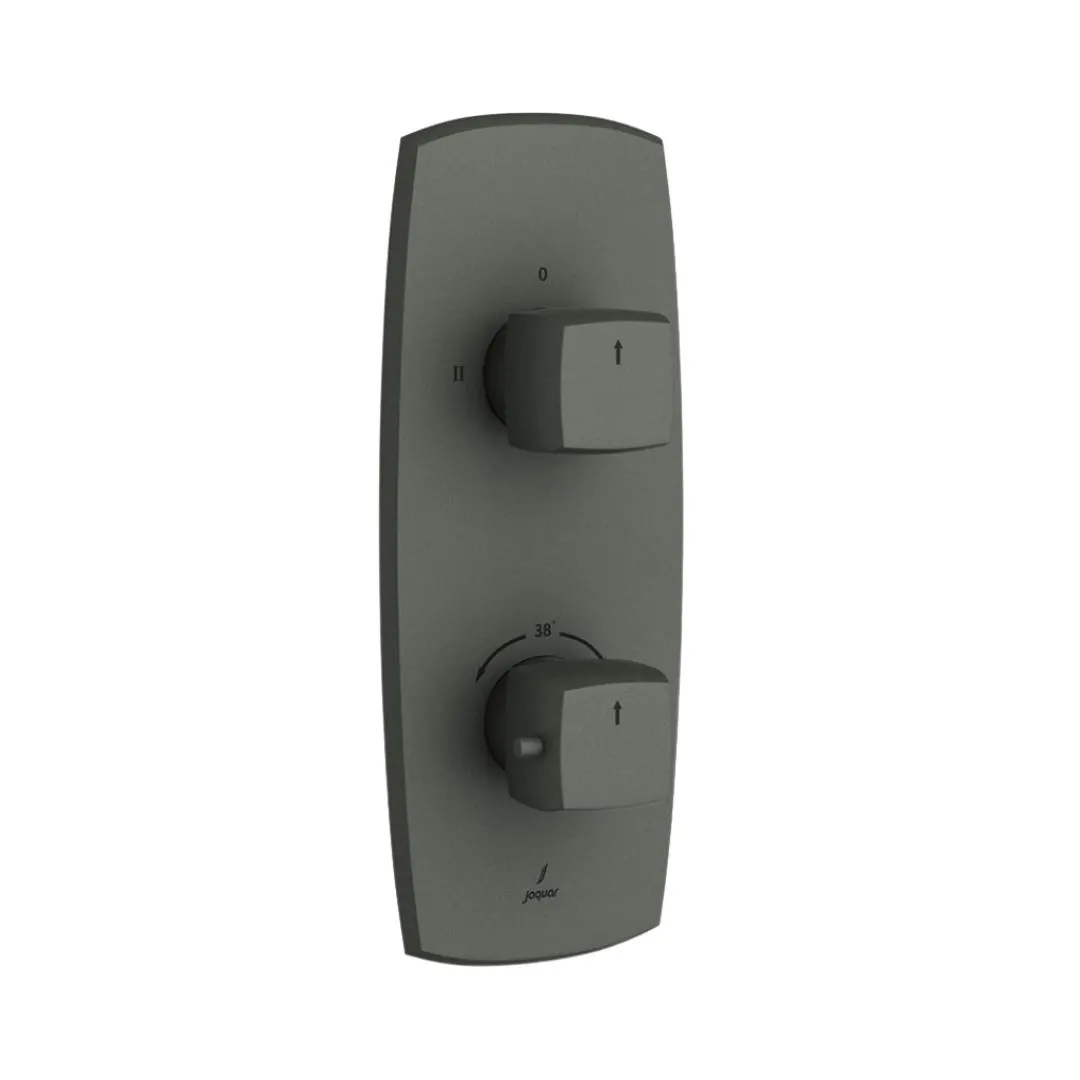 Jaquar 2 way thermostatic diverter normal flow ARC-GRF-87681NK Graphite