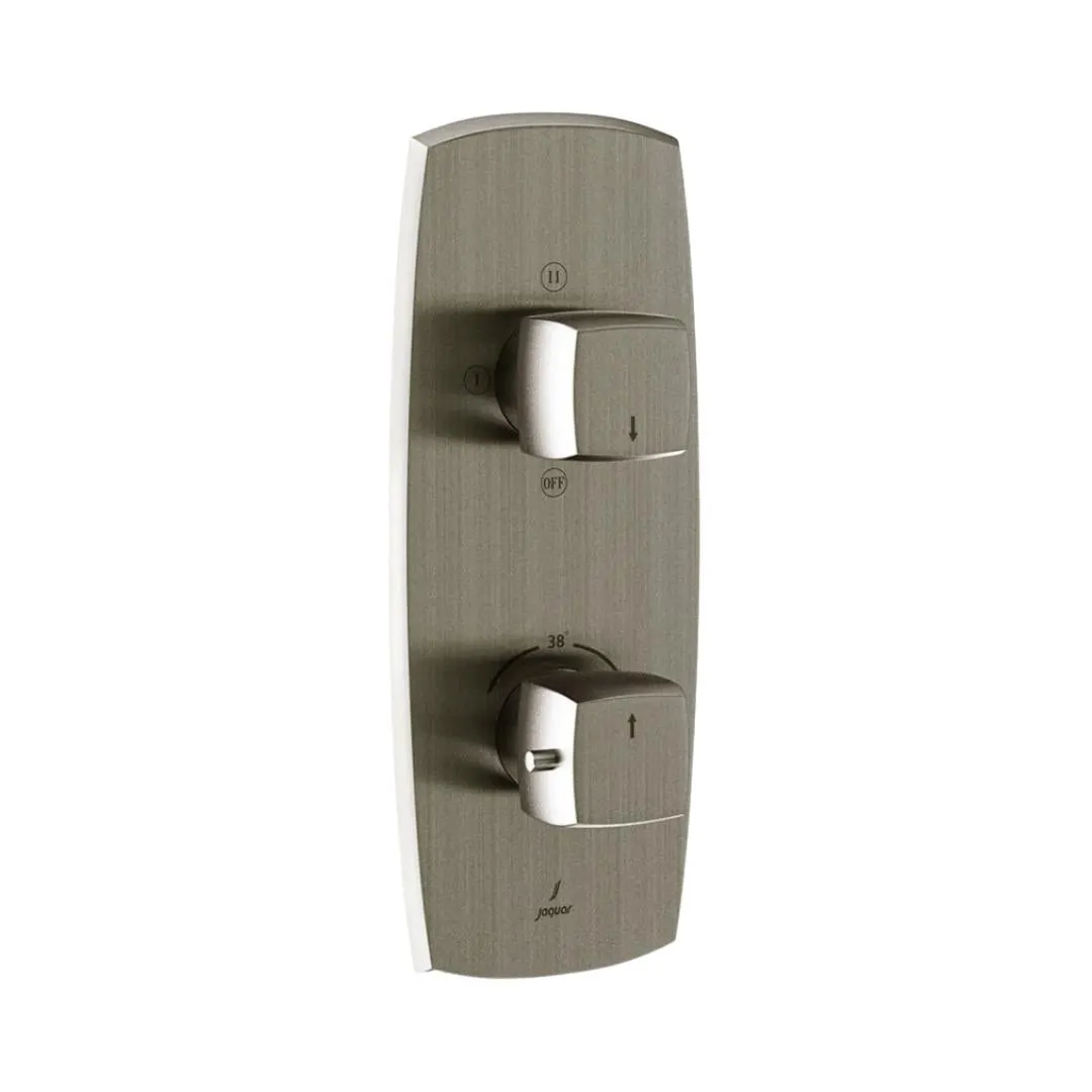 Jaquar 3 way thermostatic diverter normal flow ARC-SSF-87683NK Stainless Steel