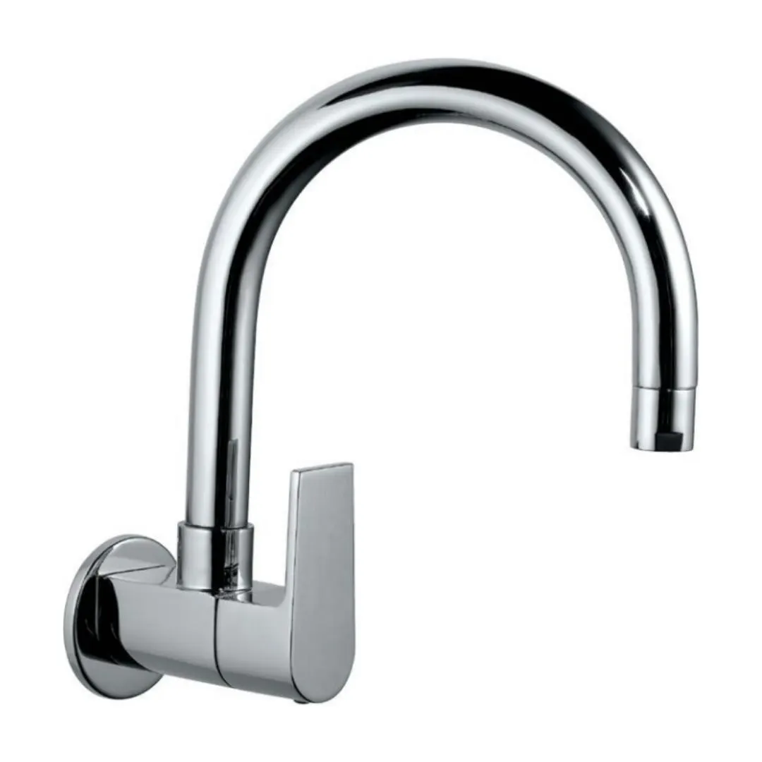 Jaquar wall mounted regular kitchen sink tap Aria ARI-39347S with swinging spout in chrome finish ARI-39347S Standard