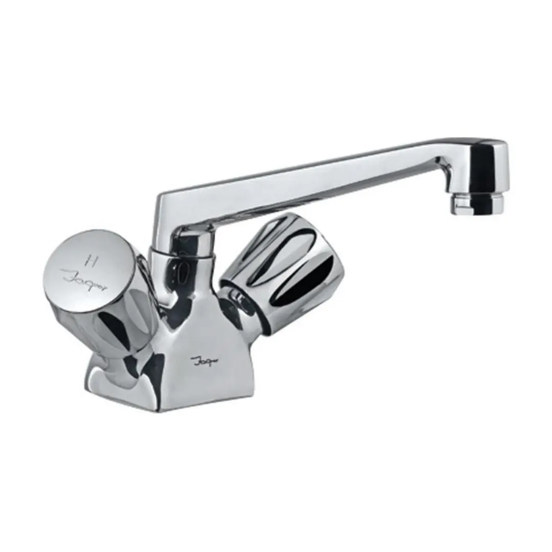 Jaquar table mounted regular kitchen sink mixer Continental CON-309KNBM with swinging spout in chrome finish CON-309KNBM Standard