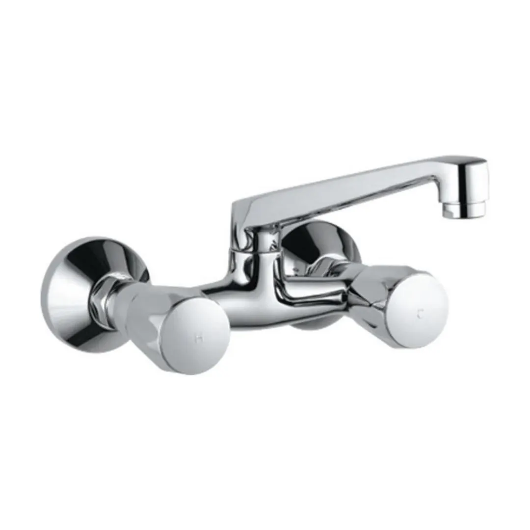 Jaquar wall mounted regular kitchen sink mixer Continental CON-309KNM with swinging spout in chrome finish CON-309KNM Standard