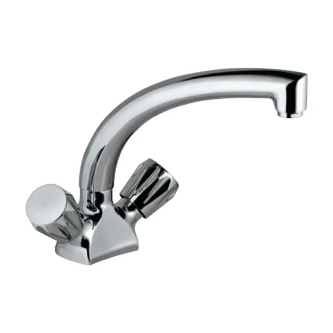 Jaquar table mounted regular kitchen sink mixer Continental CON-321KNB with swinging spout in chrome finish CON-321KNB Standard