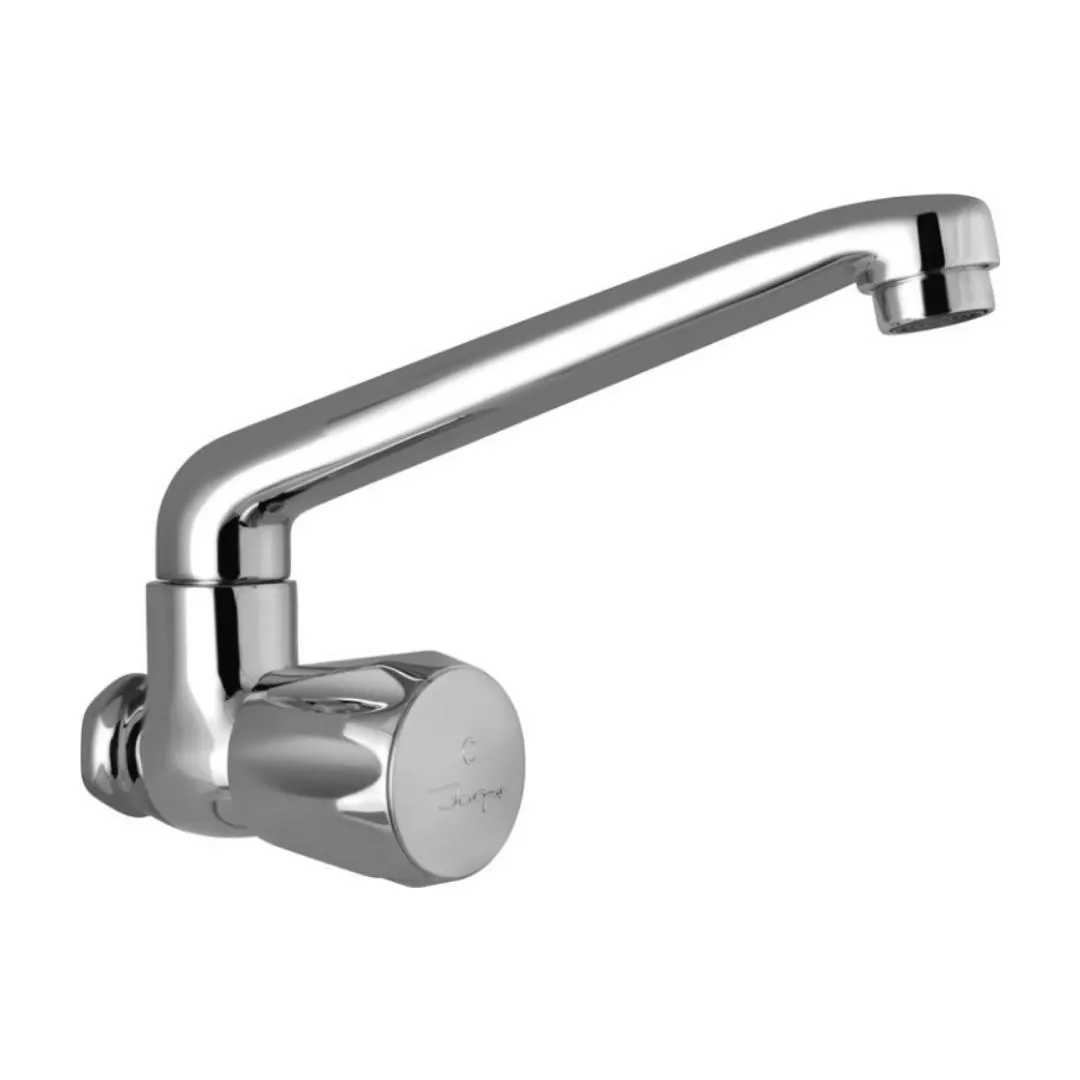Jaquar wall mounted regular kitchen sink tap Continental CON-347KNM with swinging spout in chrome finish CON-347KNM Standard
