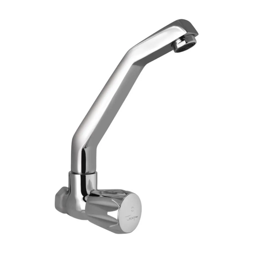 Jaquar wall mounted regular kitchen sink tap Continental CON-357KN with swinging spout in chrome finish CON-357KN Standard