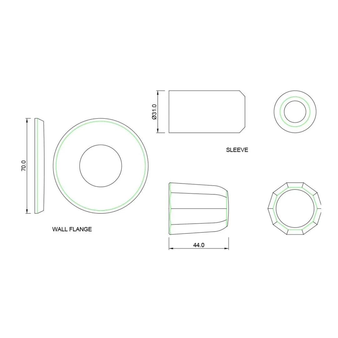 Jaquar wc area flush tap Continental Prime COP-CHR-081KPM Chrome - image 2