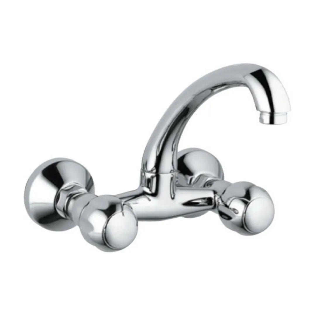 Jaquar wall mounted regular kitchen sink mixer Clarion CQT-23309 with swinging spout in chrome finish CQT-23309 Standard