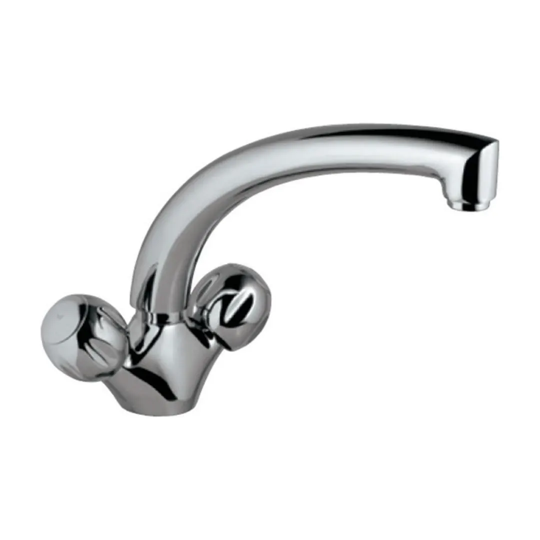 Jaquar table mounted regular kitchen sink mixer Clarion CQT-23321B with swinging spout in chrome finish CQT-23321B Standard