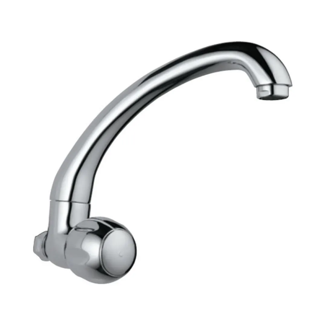 Jaquar wall mounted regular kitchen sink tap Clarion CQT-23347 with swinging spout in chrome finish CQT-23347 Standard