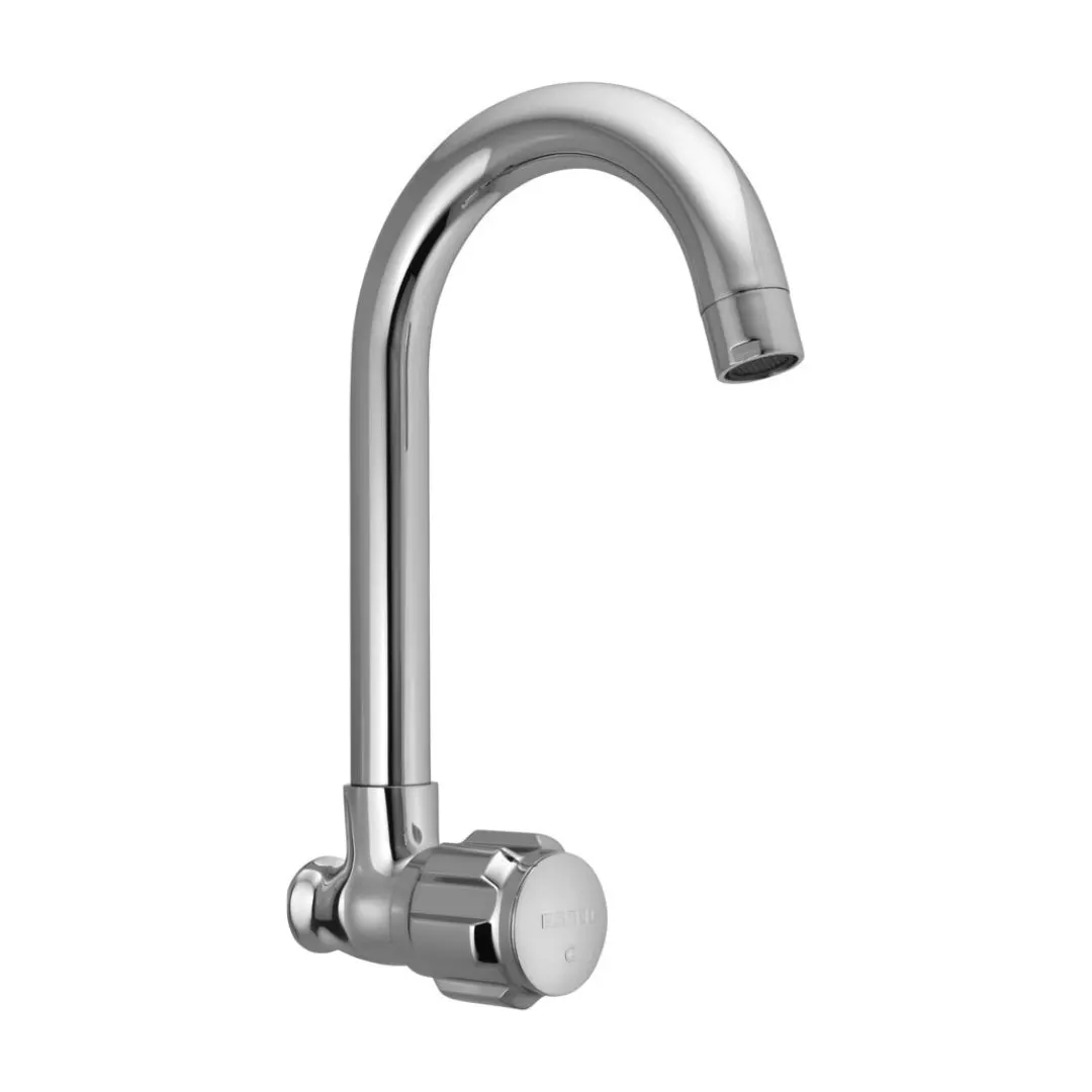 Essco wall mounted regular kitchen sink tap Delux DLX-522S with swinging spout in chrome finish DLX-522S Standard