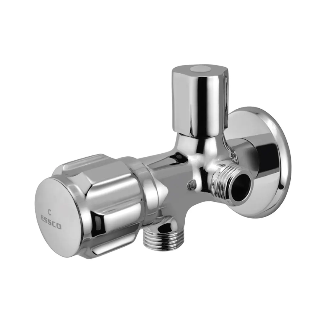 Essco basin area 2 way angle valve Delux DLX-CHR-526AFKN Chrome