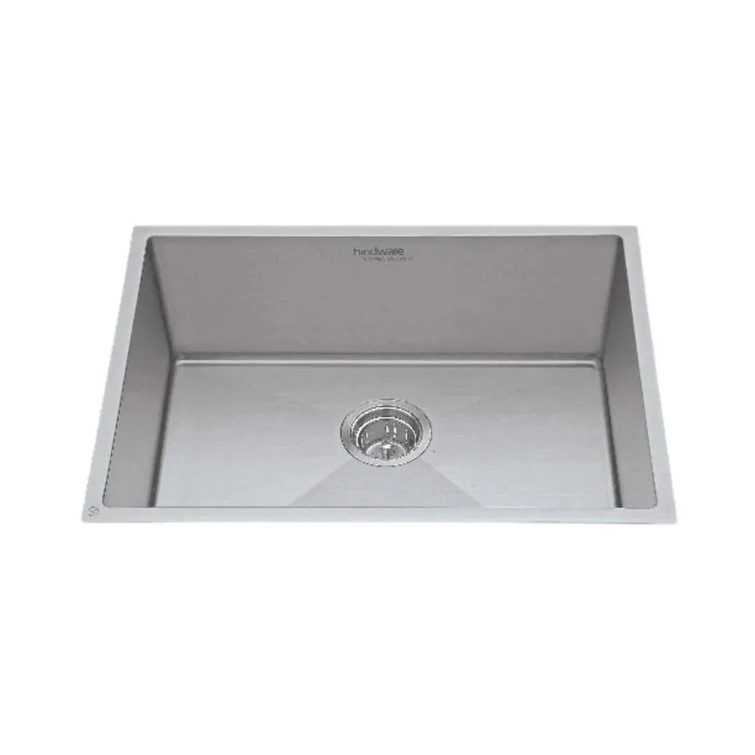 Hindware stainless steel Sink Handmade series single bowl domingo hm 30 x 18 ( 30 x 18 inches ) HINDWARE-STAINLESS-STEEL-SINK-HANDMADE-SERIES-SINGLE-BOWL-DOMINGO-HM-30-X-18-30-X-18-INCHES-SATIN Satin