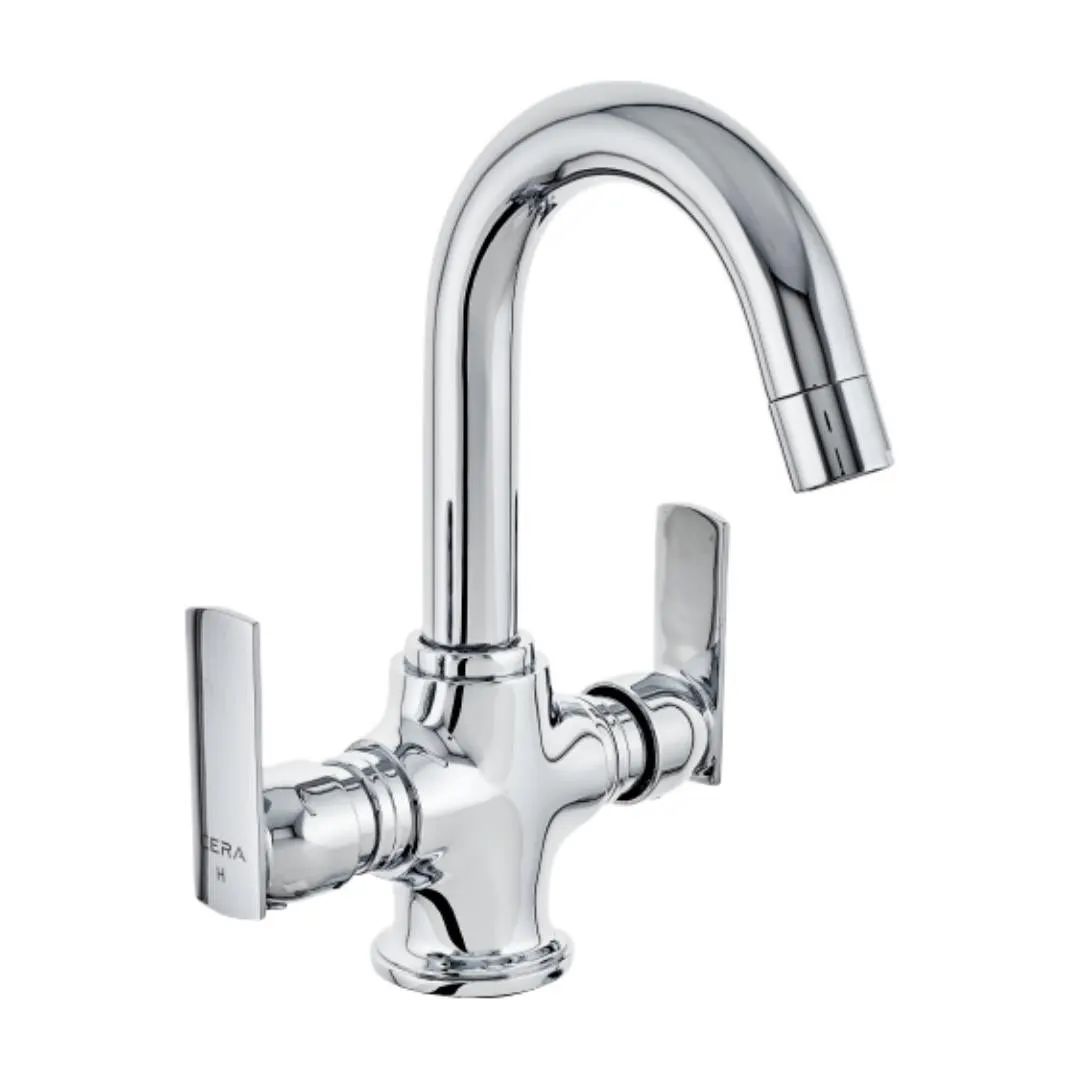 Cera table mounted regular basin mixer titanium F1003461 F1003461 Chrome