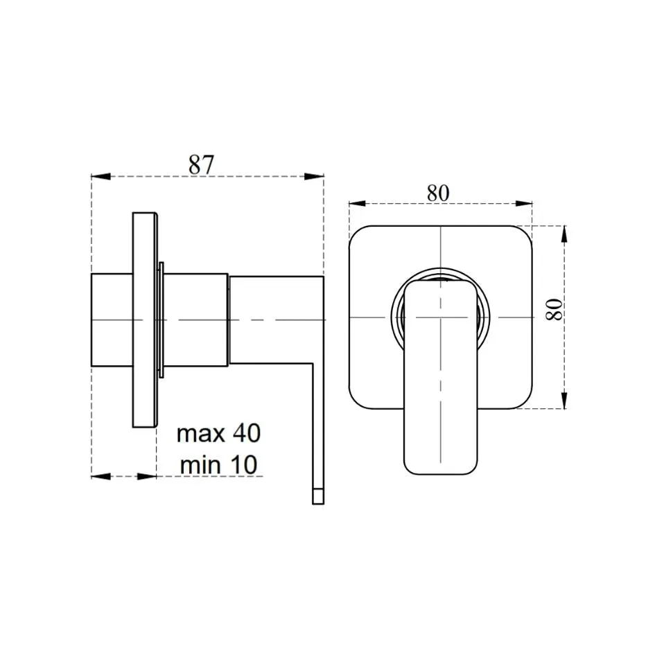 Cera basin area stop valve ruby F1005351RG F1005351RG Rose Gold - image 2
