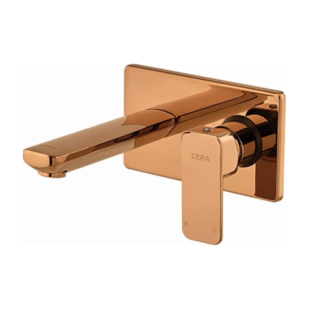 Cera wall mounted basin mixer ruby F1005473RG F1005473RG Rose Gold