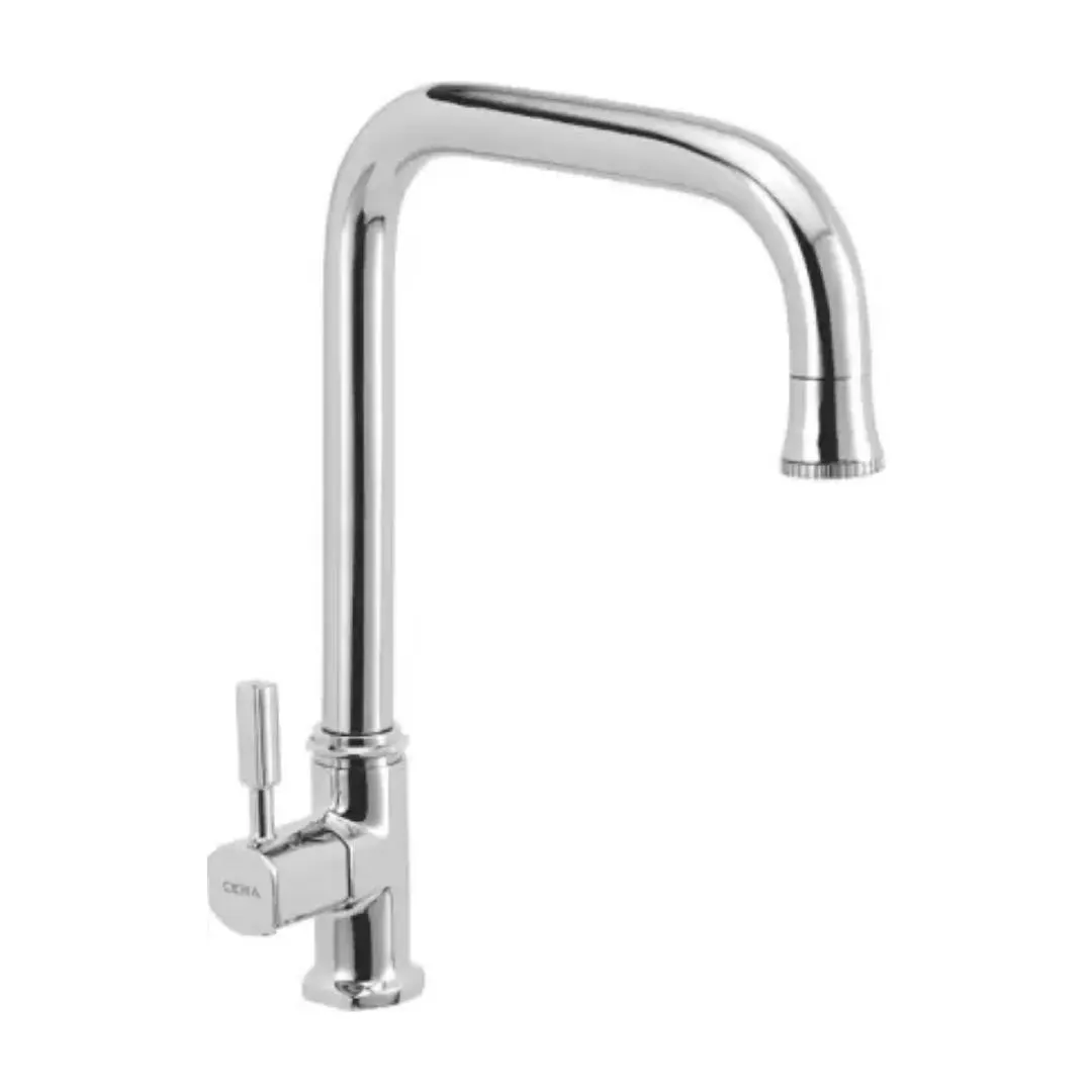 Cera table mounted regular kitchen sink tap gayle F1014311 with swinging spout in chrome finish F1014311 Standard