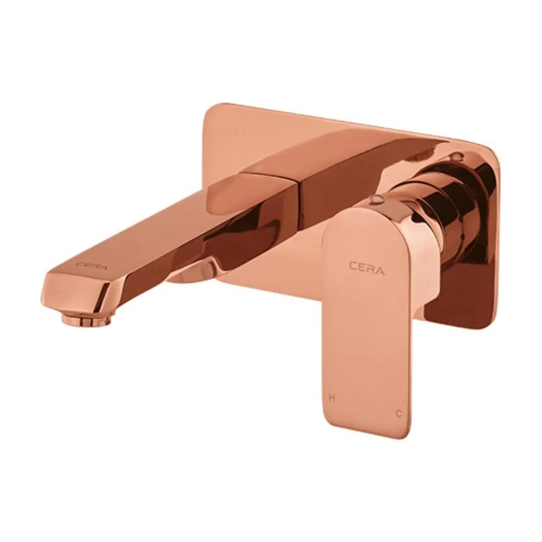 Cera wall mounted basin mixer chelsea F1016473RG F1016473RG Rose Gold