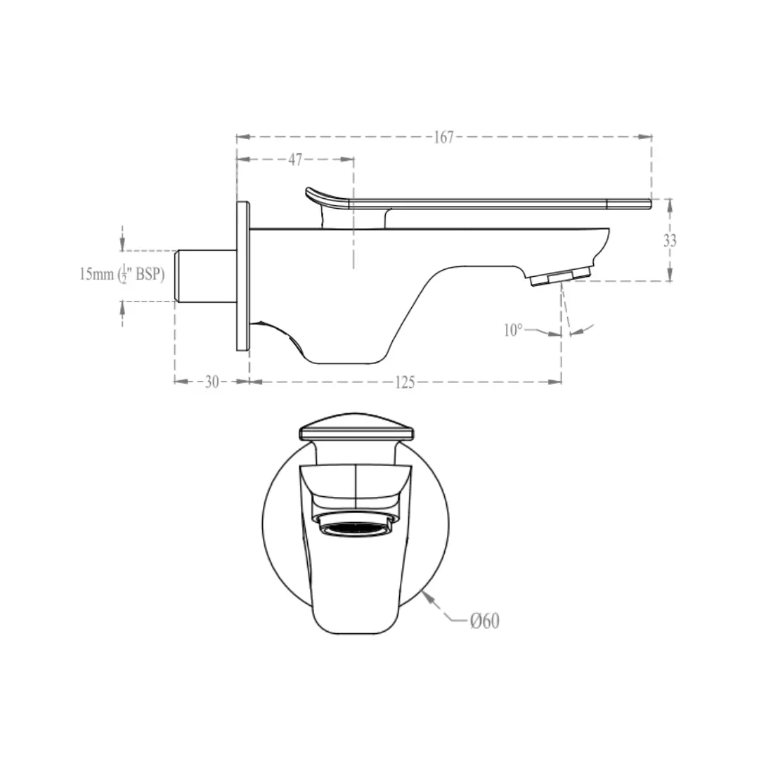 Cera wc area bib tap brooklyn F1018151RG F1018151RG Rose Gold - image 2