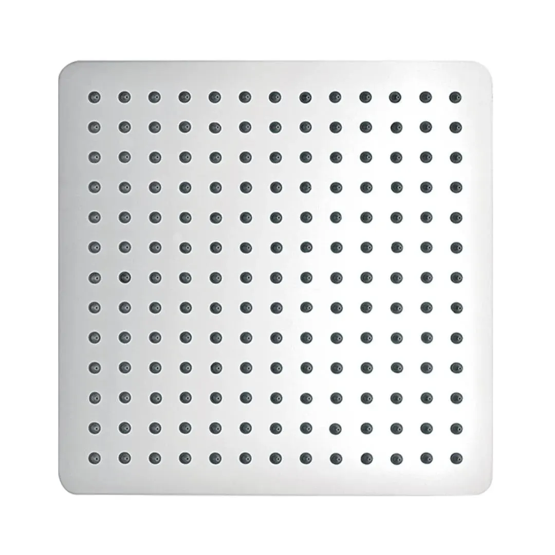 Hindware single flow overhead shower geometric collection F160062 Stainless Steel
