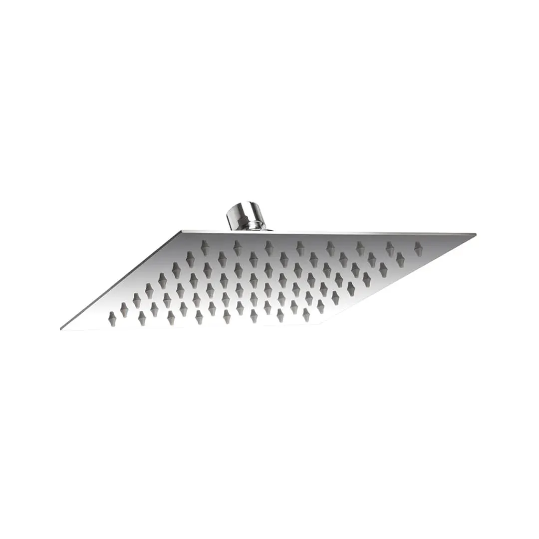 Hindware single flow overhead shower geometric collection F160103 Stainless Steel