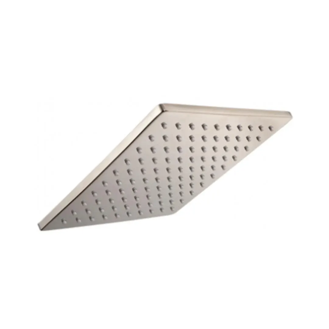 Hindware single flow overhead shower geometric collection F160146 Stainless Steel