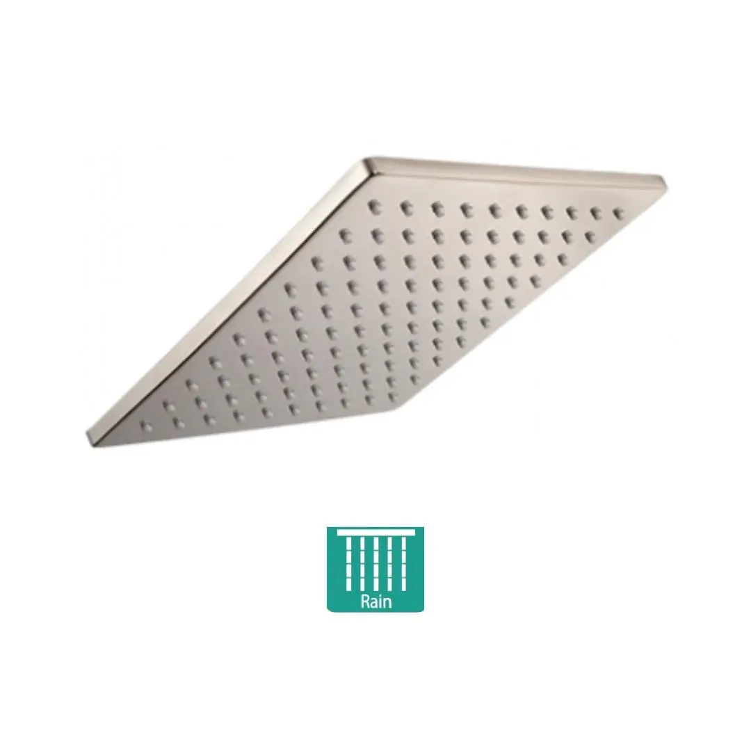 Hindware single flow overhead shower geometric collection F160146 Stainless Steel - image 2