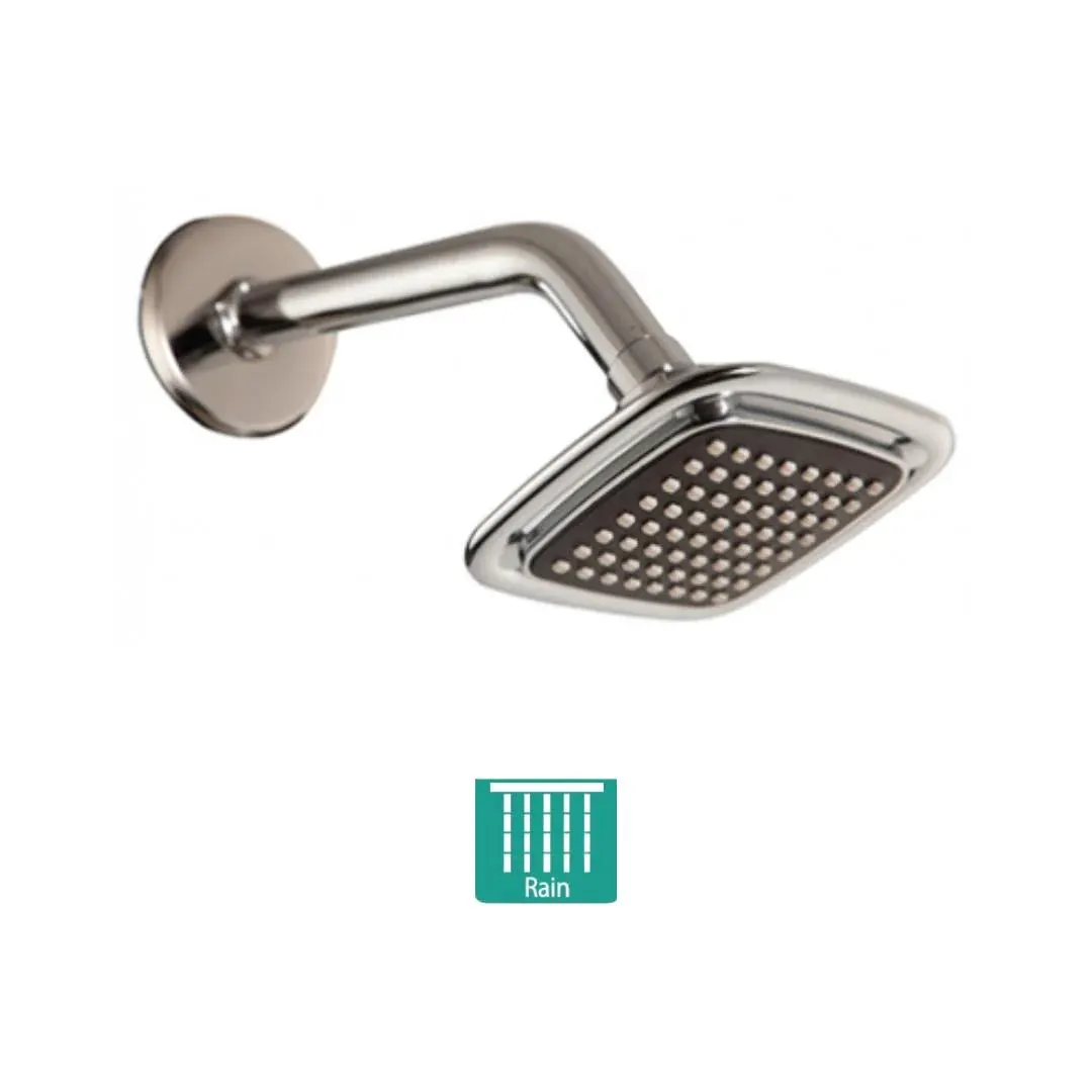 Hindware single flow overhead shower geometric collection F160148 Chrome - image 2