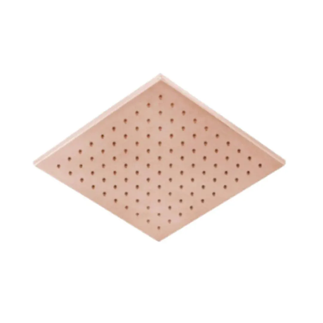 Hindware single flow overhead shower element F160149RGD Rose Gold