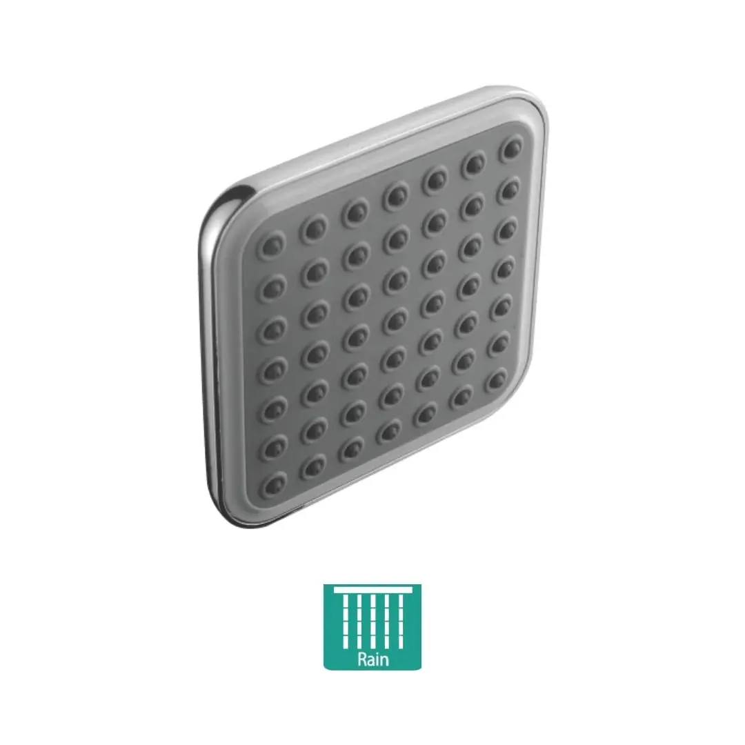 Hindware single flow overhead shower geometric collection F160153 Grey White - image 2