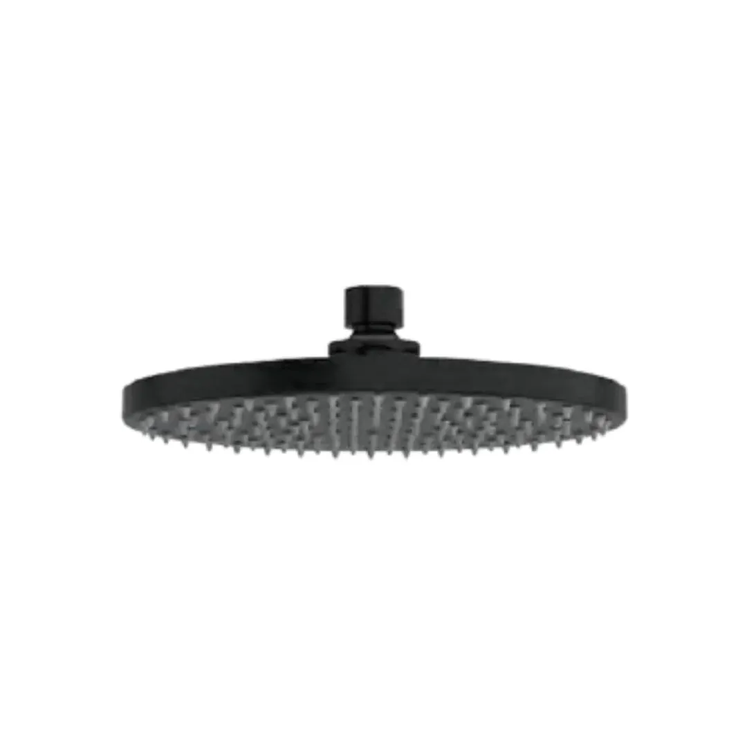 Hindware single flow overhead shower element F160162GRT Black Chrome